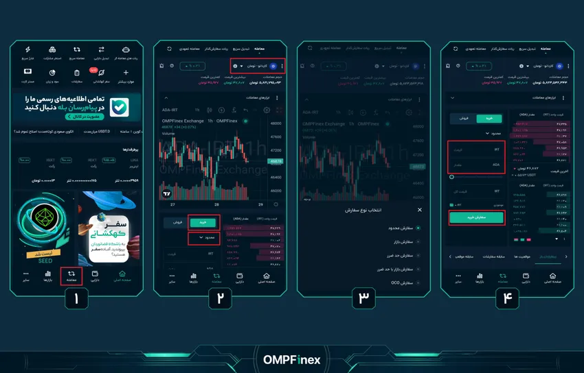 سفارش خرید ارز ADA